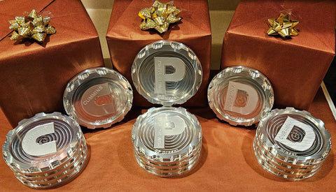 Billet Aluminum Drink Coasters - Cummins, Powerstroke, Duramax